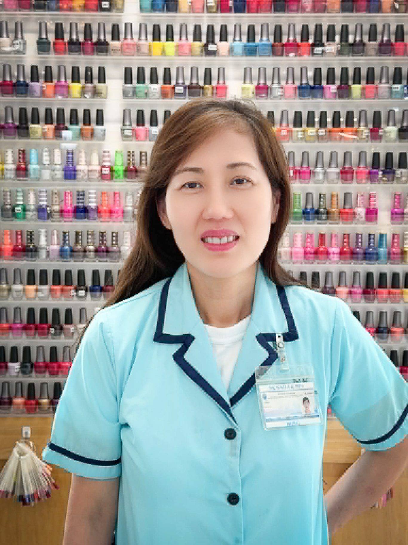 Hong, nail technician at NK Nails & Spa