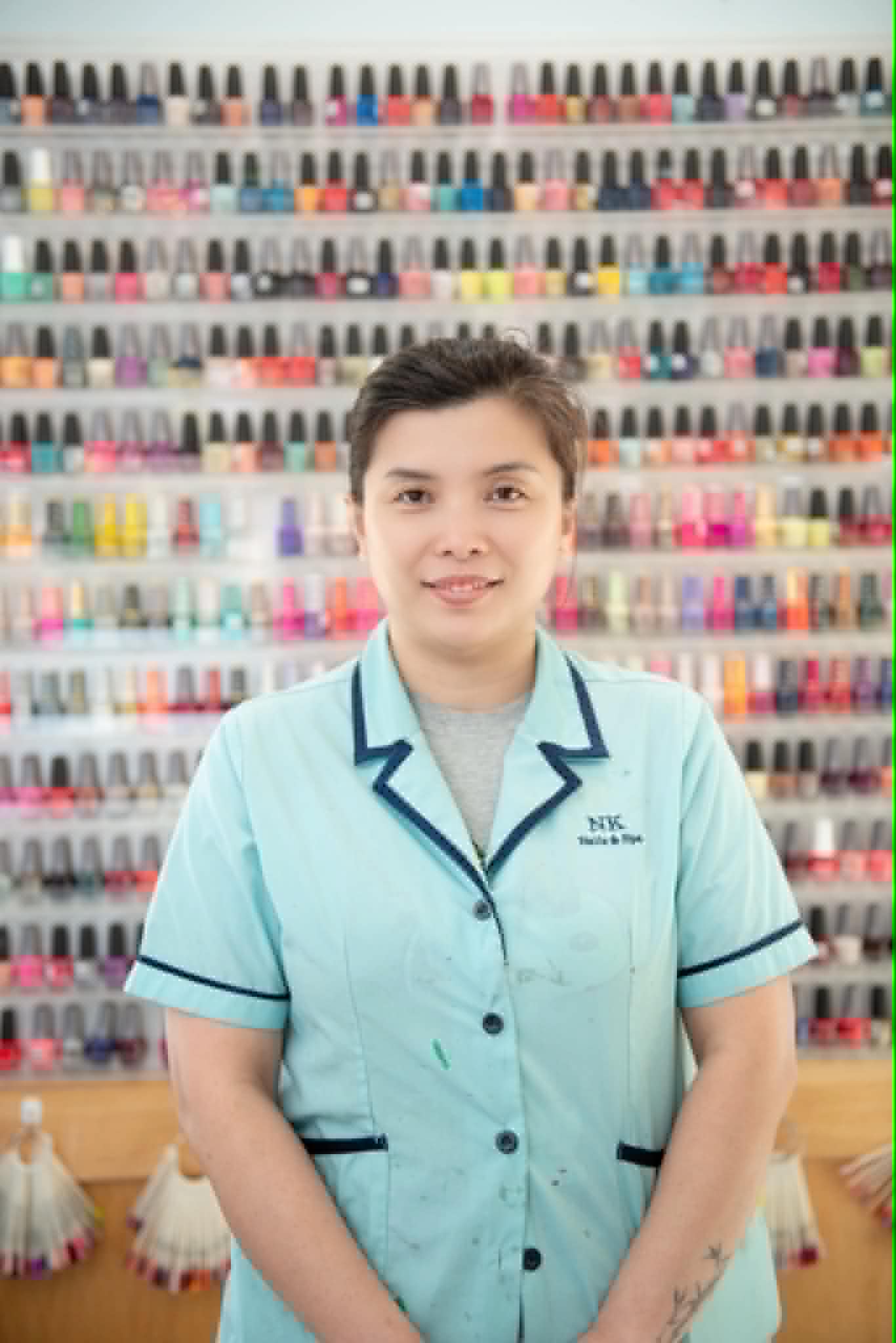 Trish, nail technician at NK Nails & Spa